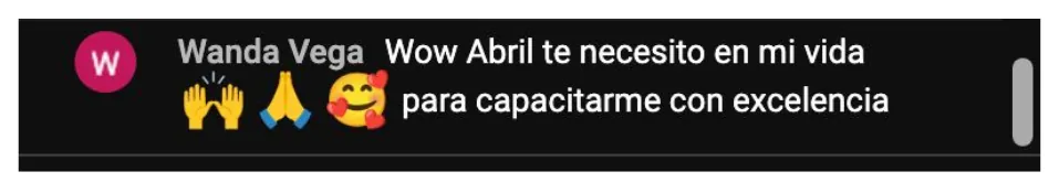 Comentario de alumna Wanda Vega