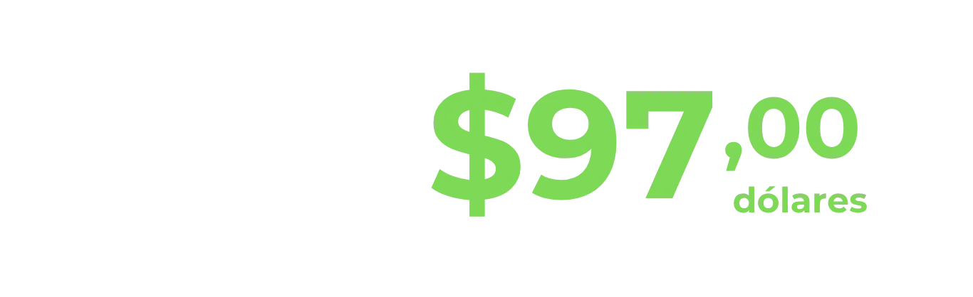 Precio especial 97 dólares